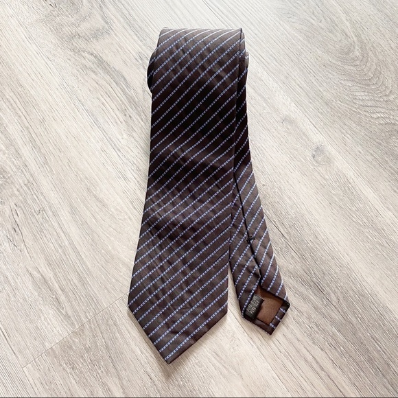 Mexx Black/Blue Striped Silk Men's Tie - Picture 1 of 4